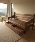 Sofá Cama Tricama Madeira Maciça Rústico Marrom 1,90 x 80 x 1,40 Móveis de Gramado