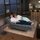 Sofá Cama Vancouver com Banqueta Suede Sofá Cama Vancouver com Banqueta Suede