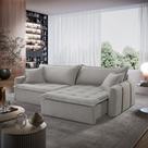 Sofá Cama Veludo em Madeira Eucalipto 200cm Braço 20cm Arizona Meu Sofá Online