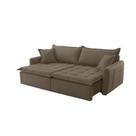 Sofá Cama Veludo em Madeira Eucalipto 280cm Braço 20cm Arizona Meu Sofá Online