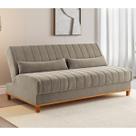 Sofa Cama Veneza 1,80 Reclinável 3 Lugares Veludo Perola Casa Giulia