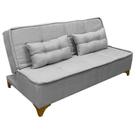 Sofá Cama Zayn em Veludo 2 Lugares 186cm Boareto Cor Cinza Sofá Cama Zayn em Veludo 2 Lugares 186cm Boareto Cor Cinza