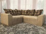 Sofá Canto Bege com Floral 602/425 Belo
