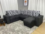 Sofá Canto Compacto e Confortável Preto 601 Áustria