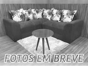 Sofá Canto Marrom com Floral 603/322 Belo