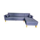 Sofá Chaise Gianni 250x160cm Pé Trapézio Lado Direito Tecido Acquablock