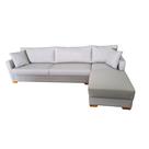 Sofá Chaise Rússia Lado Direito 280x160cm Tecido Acquablock Pé Cantoneira