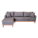 Sofá Chaise Rússia Lado Esquerdo Tecido Acquablock Pé Base Madeira 250x160cm