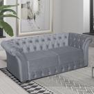 Sofá chesterfield 2 lugares suede rosê com 185cm de comprimento Sofá chesterfield 2 lugares suede rosê com 185cm de comprimento
