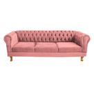 Sofá Chesterfield Capitone Duque Azul Marinho 1,80cm