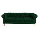 Sofá Chesterfield Capitone Duque Suede Verde Musgo 2,00