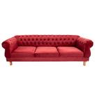 Sofá Chesterfield Capitone Elisabeth Suede Bordo 1,80CM Sofá Chesterfield Capitone Elisabeth Suede Bordo 1,80CM