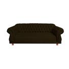Sofá Chesterfield Capitone Elisabeth Suede Marrom 2,00 Sofá Chesterfield Capitone Elisabeth Suede Marrom 2,00