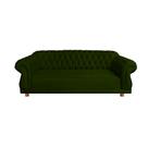 Sofá Chesterfield Capitone Elisabeth Suede Verde Musgo 1,80 Sofá Chesterfield Capitone Elisabeth Suede Verde Musgo 1,80