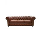 Sofá Chesterfield De Couro 3 Lugares Conhaque Com Brilho - Mempra Sofá Chesterfield De Couro 3 Lugares Conhaque Com Brilho - Mempra