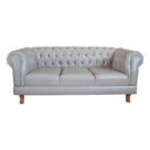 Sofa Chesterfield Duque Corano Bege 2.30M Sala Recepcao Barbearia