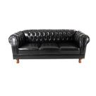 Sofa Chesterfield Duque Corano Preto 2.30M Sala Recepcao Barbearia