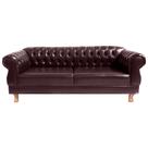 Sofá Chesterfield Elisabeth 2,30M 2 assentos Courano Café Recepção, moveis, sala, decoração