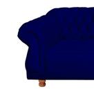 Sofá Chesterfield Elisabeth 2M - Suede Azul Marinho / sala de estar, recepção, barbearia