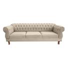 Sofá Chesterfield Elisabeth 2M - Suede Bege / Recepção, moveis, sala, decoração