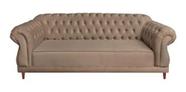 Sofá Chesterfield Elisabeth Suede Bege