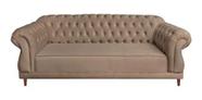 Sofá Chesterfield Elisabeth Suede Bege