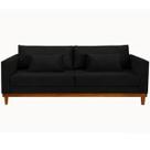 Sofá Chesterfield London 2,30 - Veludo Preto / Decoracao , Sala estar, tv, recepção, consultorio