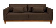 Sofá Chesterfield London Suede Marrom