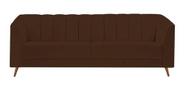 Sofá Chesterfield Luxo Camel 3 Lugares Suede Marrom Sofá Chesterfield Luxo Camel 3 Lugares Suede Marrom