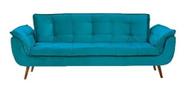 Sofá Chesterfield Luxo Opala SALA/RECEPÇÃO/ESCRITÓRIO SUEDE AZUL THIFANY