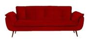 Sofá Chesterfield Luxo Opala SALA/RECEPÇÃO/ESCRITÓRIO SUEDE VERMELHO