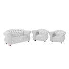 Sofá Chesterfield Merlo 2 lugares 1,80 + 2 Poltronas - Corano Branco / decoração, recepção, sala tv estar Sofá Chesterfield Merlo 2 lugares 1,80 + 2 Poltronas - Corano Branco / decoração, recepção, sala tv estar