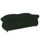 Sofá Chesterfield Merlo 3 lugares 1,80 - Suede Verde Musgo / Decoração, recepção, Barbearia, sala tv estar Sofá Chesterfield Merlo 3 lugares 1,80 - Suede Verde Musgo / Decoração, recepção, Barbearia, sala tv estar