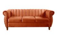 Sofá Chesterfield Realeza 3 Lugares Decoração Vintage Sala Recepção Retrô Sofá Chesterfield Realeza 3 Lugares Decoração Vintage Sala Recepção Retrô