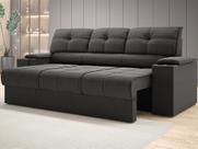 Sofá com Porta Copos Retrátil e Reclinável Tom 2,05m Velosuede - NETSOFAS