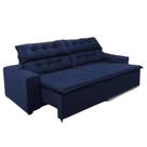 Sofá Concept 2 metros Retrátil e reclinável com Molas Suede Ligth Azul - Sofá na Web