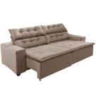 Sofá Concept 2,90 metros Retrátil e reclinável com Molas Suede Light Castor - Sofá na Web Sofá Concept 2,90 metros Retrátil e reclinável com Molas Suede Light Castor - Sofá na Web