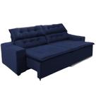 Sofá Concept 3,00 metros Retrátil e recinável com Mola Suede Light Azul - Sofá na Web Sofá Concept 3,00 metros Retrátil e recinável com Mola Suede Light Azul - Sofá na Web
