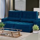 Sofá Curitiba Modular 3 Lugares 230cm Retrátil Reclinável