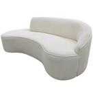 Sofá Curvo 04 Lugares 230cm Eron Braço Esquerdo Bouclé Off White - Nexta Casa Sofá Curvo 04 Lugares 230cm Eron Braço Esquerdo Bouclé Off White - Nexta Casa