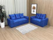Sofá de 2 e 3 Lugares Porto Tecido Suede