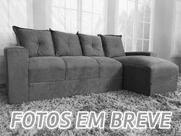 Sofá de 4 Lugares Azul 810 Chaise Ane