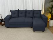 Sofá de 4 lugares com Chaise Espaçoso Barato Cinza Grafite Sofá de 4 lugares com Chaise Espaçoso Barato Cinza Grafite