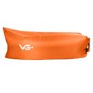 Sofá de Ar Inflável Camping Saco de Dormir Laranja VG+