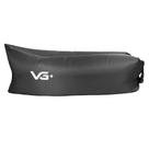 Sofá de Ar Inflável Camping Saco de Dormir Preto Vg+