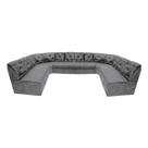 Sofá de canto 12 lugares cinza espuma D33 ideal família