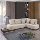 Sofá de Canto 4 Lugares com Almofadas Decorativas Paris 2320