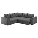 Sofá de Canto 5 Lugares com Retrátil Qatar Suede Cinza