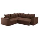 Sofá de Canto 5 Lugares com Retrátil Qatar Suede Marrom