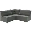 Sofá de Canto 5 Lugares Renaut Suede Cinza Mamflex